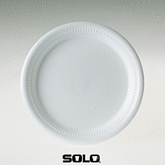 7" Foam Laminated Plate - White