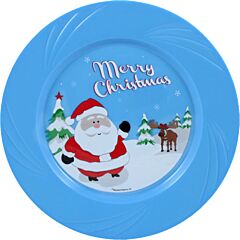 9.5" Christmas Plastic Plate 4ct