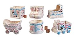 6" Ceramic Baby Planter Assorted