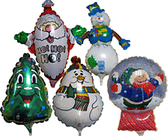 14" Christmas Air Filled Assortment