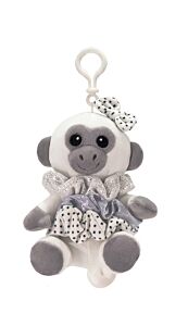 6" Monkey Keyclip with 3 Scruncies