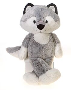 16" Fuzzy Wolf Plush