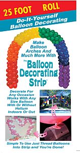 50' Balloon Deco Strip-Clear