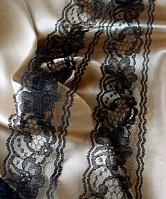 2" x 25yd Lace Ribbon - Black