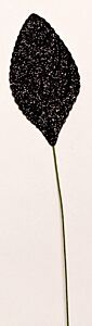 Black Glitter Corsage Leaves
