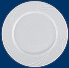 6.5" Newbury Plate White 10/15