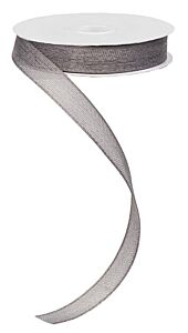 1.5" x 10yd Faux Burlap Ribbon - Grey