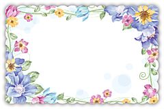 Enclosure card- Wildflower border