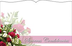 Enclosure Card - Sinceras Condolencias