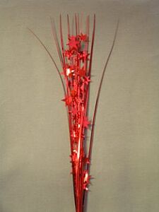 18" Star Spray W/Grass Red