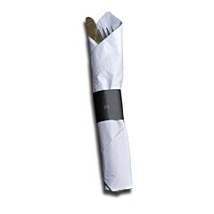 1.5" x 4.25" Napkin Band - Black