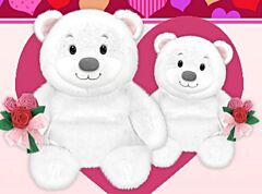 7" White Bear Plush