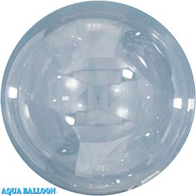31" Aqua Balloon Clear