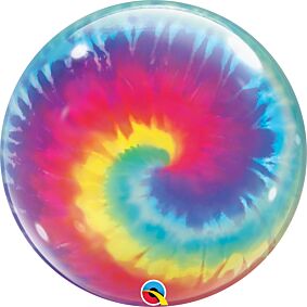 22" Tie Dye Swirls Bubble
