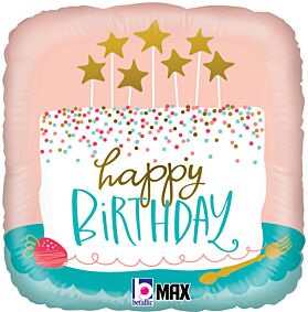 18" Birthday Confetti Cake