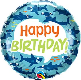 18" Birthday Fun Sharks