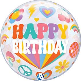 22" Bubble Birthday Retro