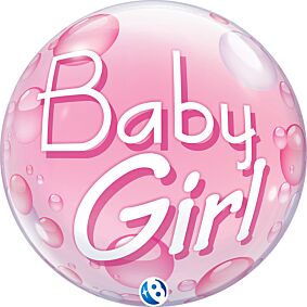 22" Bubble Baby Girl Pink