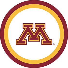 U Of Minnesota - 7" Plate 12 ct