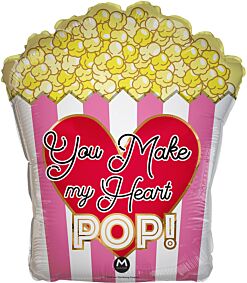 18" You Make My Heart Pop Jr Shape
