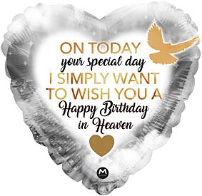 17" Happy Birthday in Heaven