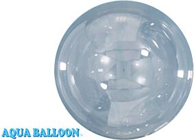 16" Aqua Balloon Clear