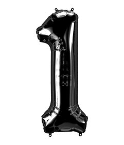 34" Number 1 - Black