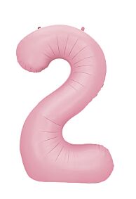 34" Number 2 - Light Pink