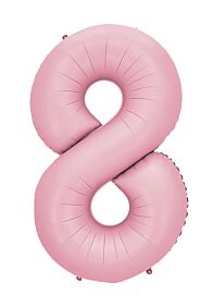 34" Number 8 - Light Pink