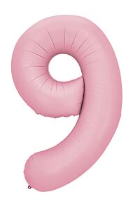 34" Number 9 - Light Pink