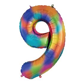 34" Number 9 - Rainbow