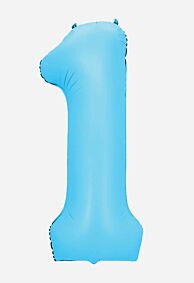 34" Number 1 - Light Blue