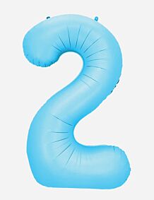 34" Number 2 - Light Blue