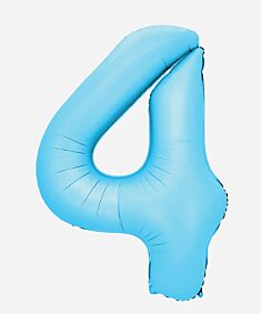 34" Number 4 - Light Blue