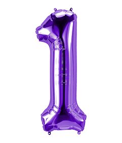 34" Number 1 - Purple
