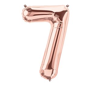 34" Number 7 - Rose Gold