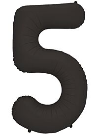 34" Number 5 - Matte Black