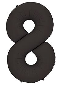 34" Number 8 - Matte Black