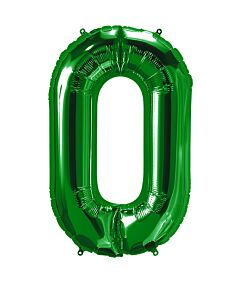 34" Number 0 - Green