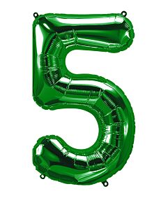 34" Number 5 - Green