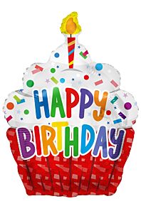 27" Birthday Cupcake