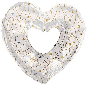 35" Happy Anniversary Heart