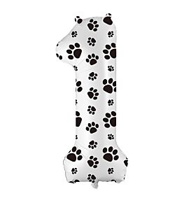 34" Number 1 - Paw Print