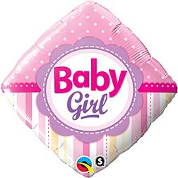 18" Baby Girl Dots Stripes