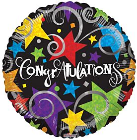 9" Congrats Black