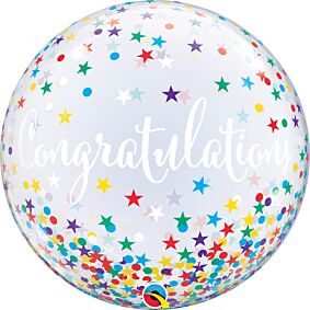 22" Congratulations Confetti Stars