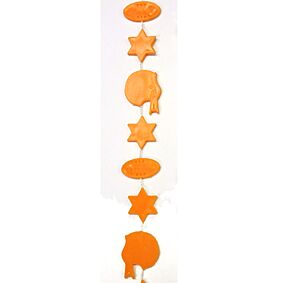 9' Football Garland - Orange