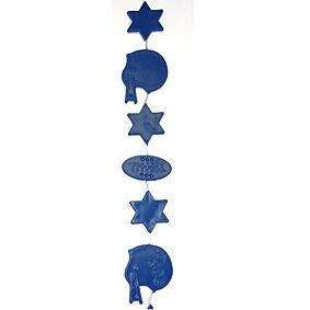 9' Football Garland - Navy