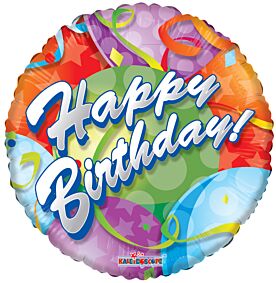 9" Bday Festive Balloons