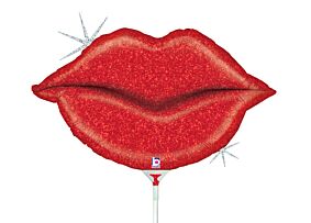 14" Mini Glitter Lips